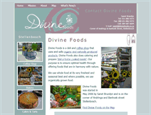 Tablet Screenshot of divinefoods.co.za