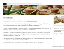 Tablet Screenshot of divinefoods.co.nz